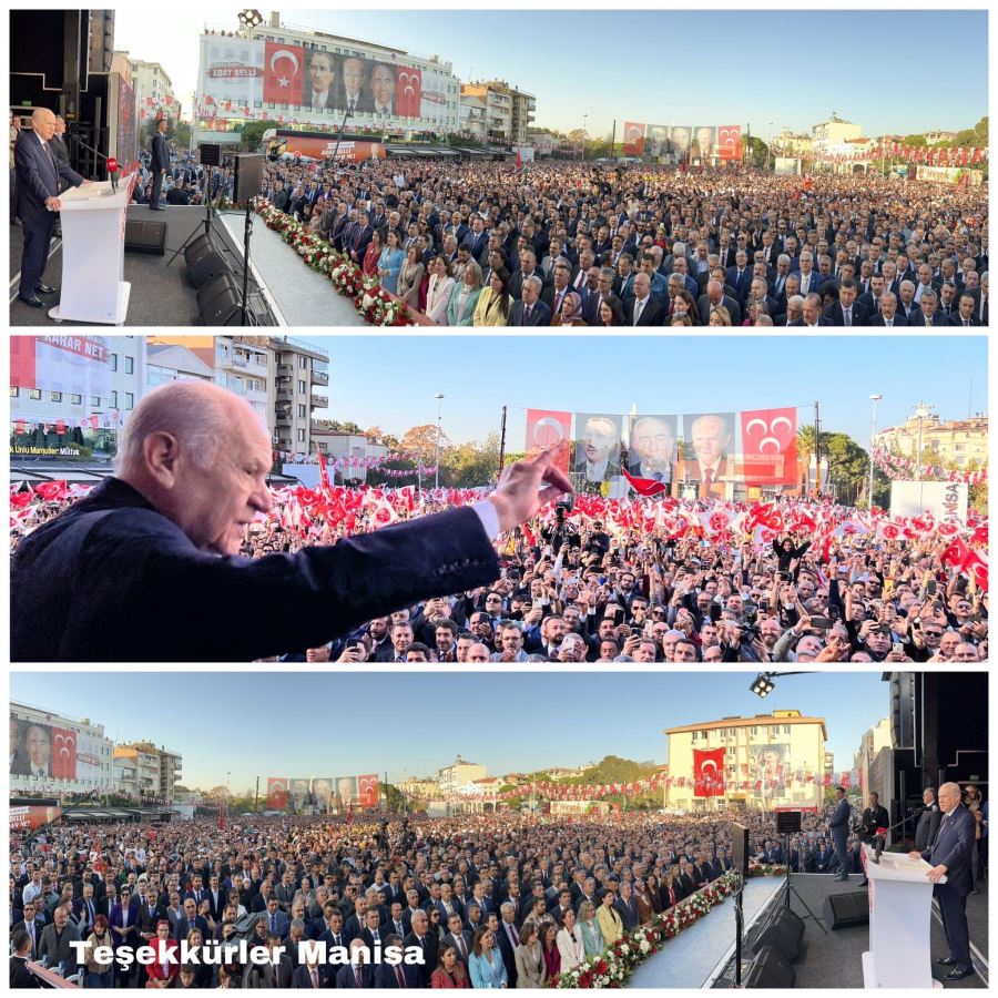 #teşekkürlermanisa MHP MİTİNGİ 