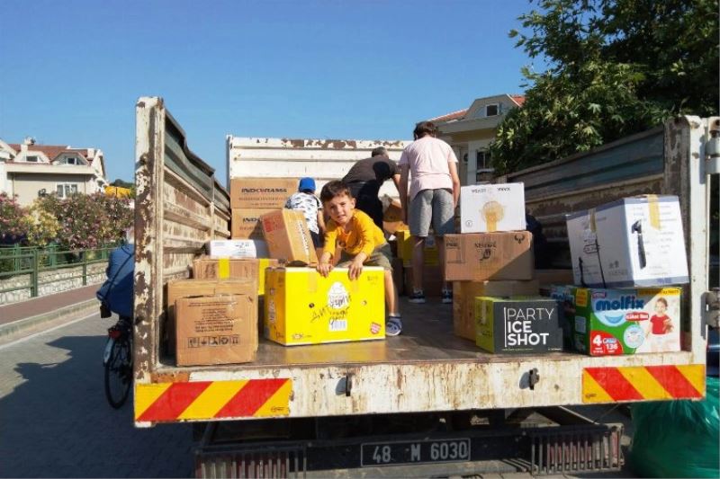 Marmaris Belediyesi, yardım toplama yerini tahliye ettirdi