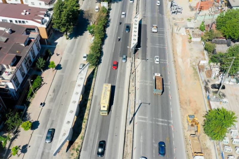 Kuruçeşme Tramvay Hattı’nda çelik kirişler hazırlanıyor