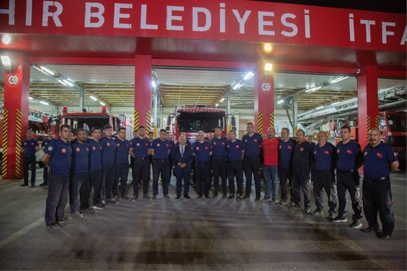 Kayserili itfaiyecilere Büyükkılıç