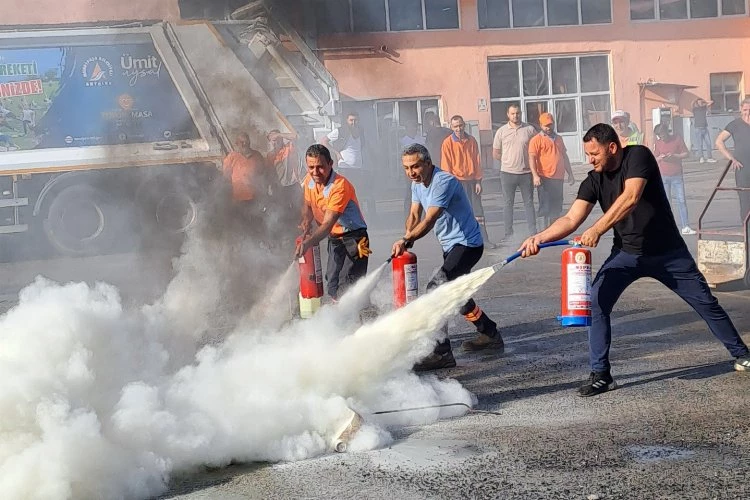 Muratpaşa’da yangın tatbikatı