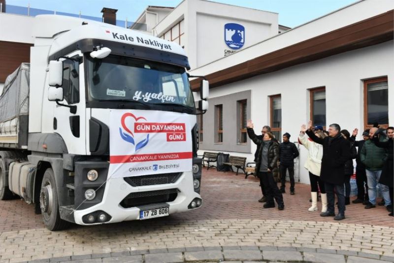 Çanakkale yardım tırları Elbistan