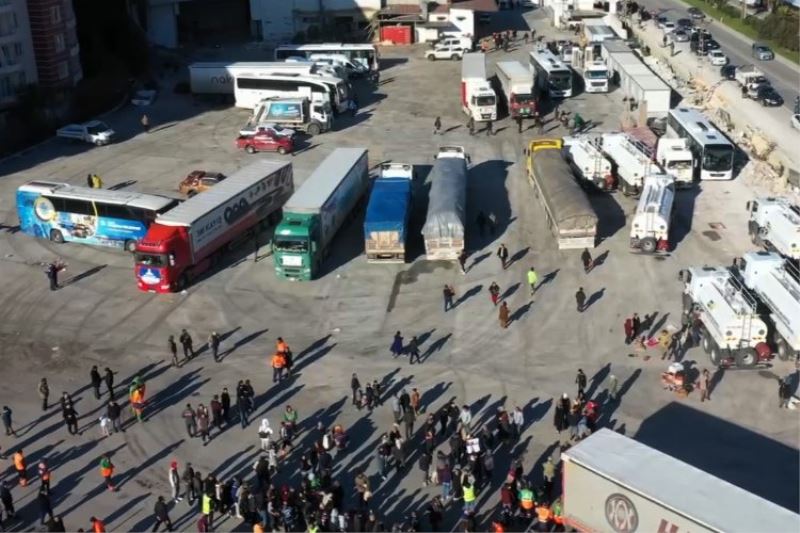 Konyalıların yardımları deprem bölgesinde