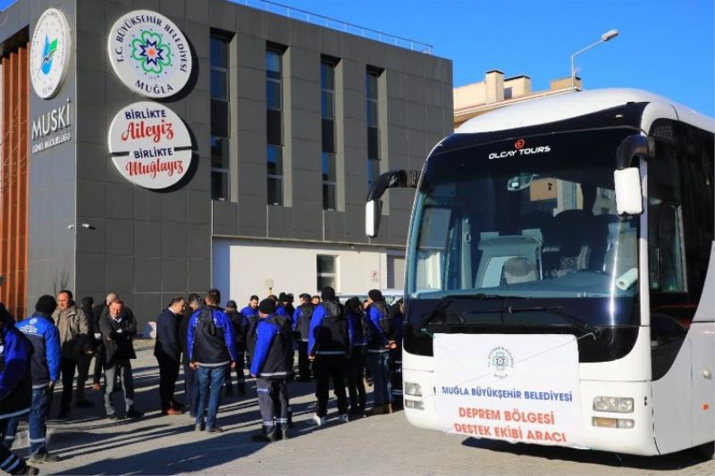 Muğla Büyükşehir afetzedelerin yanında