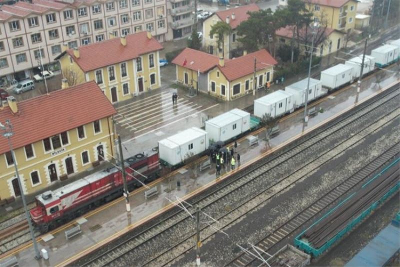 Deprem bölgesine yeni konteynerlerin sevkiyatı Bilecik