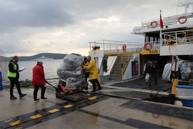 Komşu adalardan yardım seferberliğine Bodrum aracılık ediyor