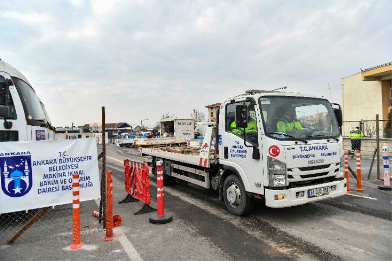 Deprem bölgesine bakım onarım atölyesi kuruldu