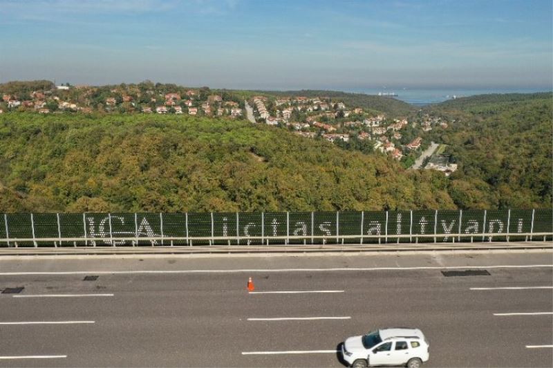 Atık lastikler ses bariyeri oldu