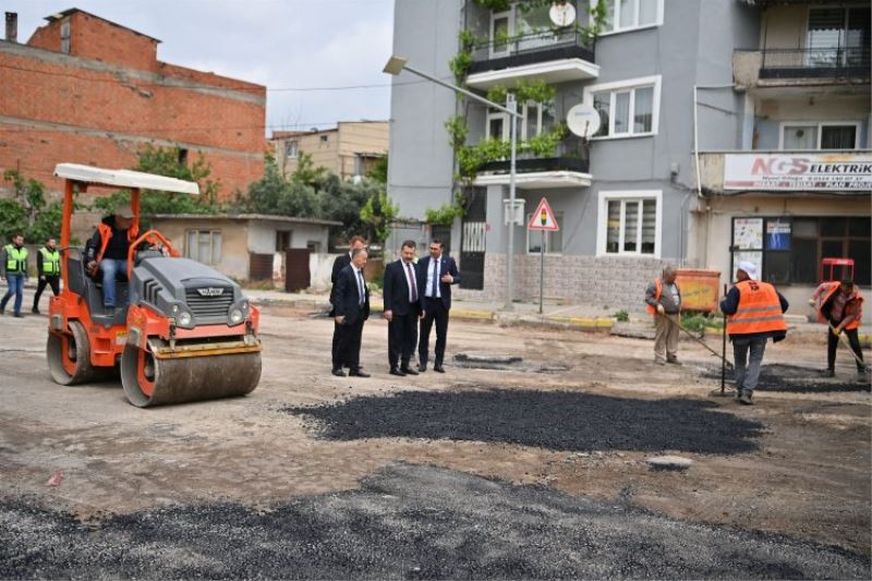 Balıkesir sokakları asfaltlanıyor