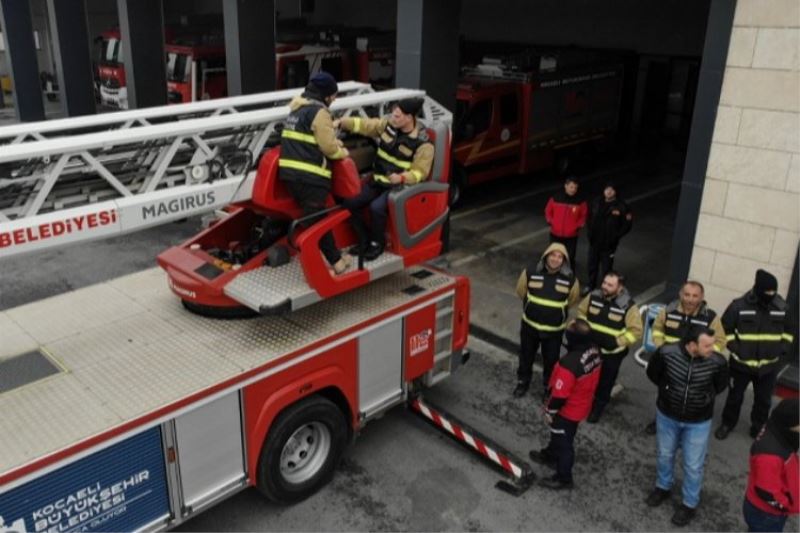 Kocaeli Büyükşehir itfaiyesinden operatör eğitimi