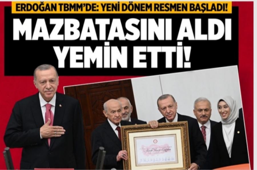 CUMHURBAŞKANI MAZBATASINI BAHÇELİNİN ELİNDEN ALDI