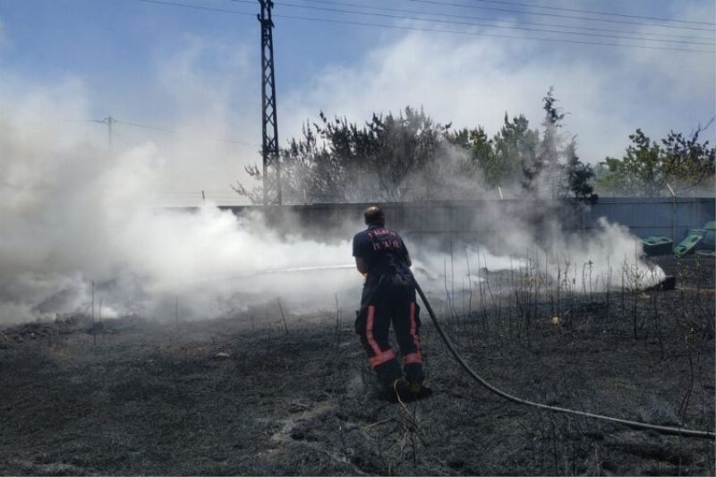 Malatya İtfaiyesi anız yangınlarına karşı teyakkuzda