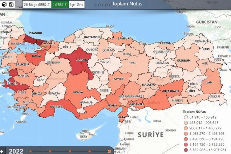 TÜİK grid düzeyde nüfus istastistiklerini erişime açtı